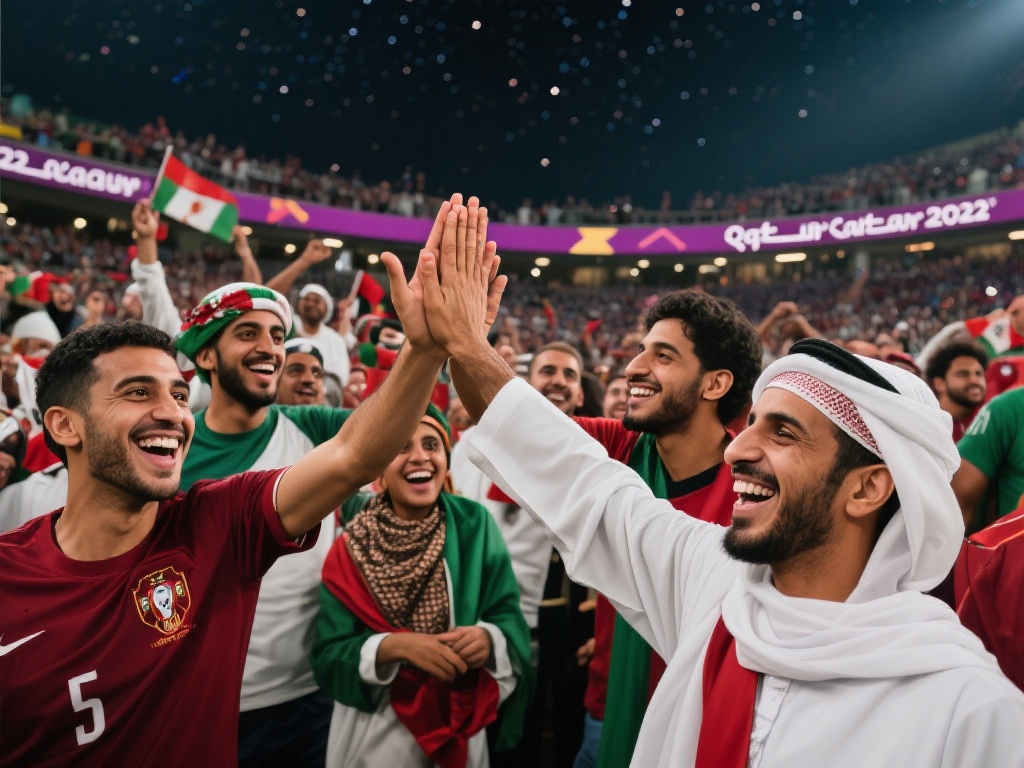 体育斗转星空:运动精神照亮无垠宇宙苍穹 (体育斗转星空:运动精神点亮无垠宇宙苍穹之光) 以2022年卡塔尔世界杯为例,来自不同文化背景的球