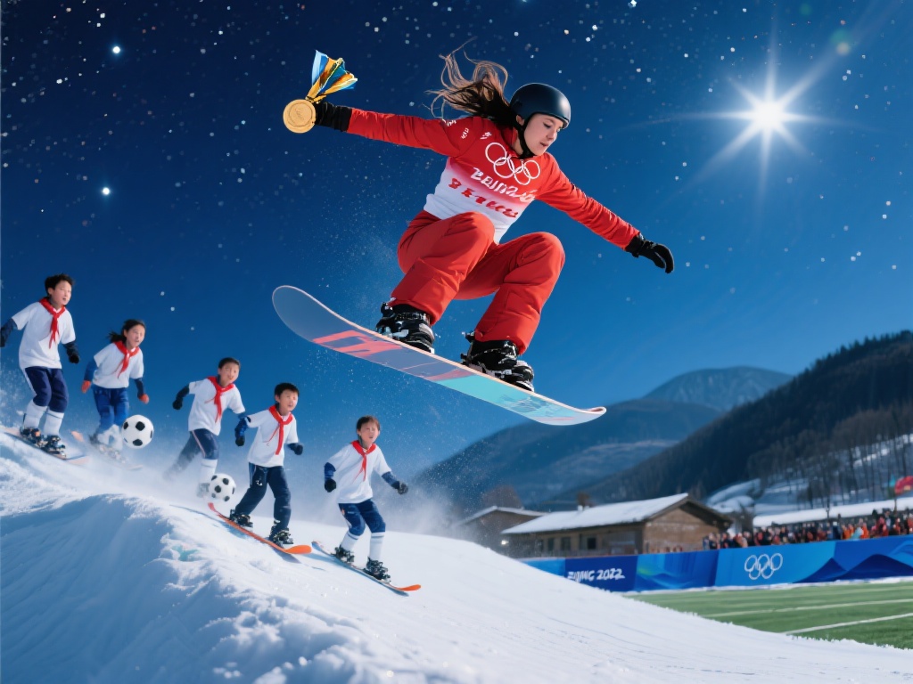 体育不仅仅是个人的奋斗，更是精神的传承。星空之下，