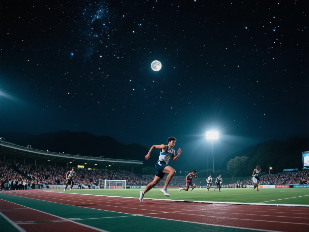 星空下的体育：月光见证的竞技辉煌时刻 (星空下的体育：月光见证的竞技辉煌与感动瞬间）